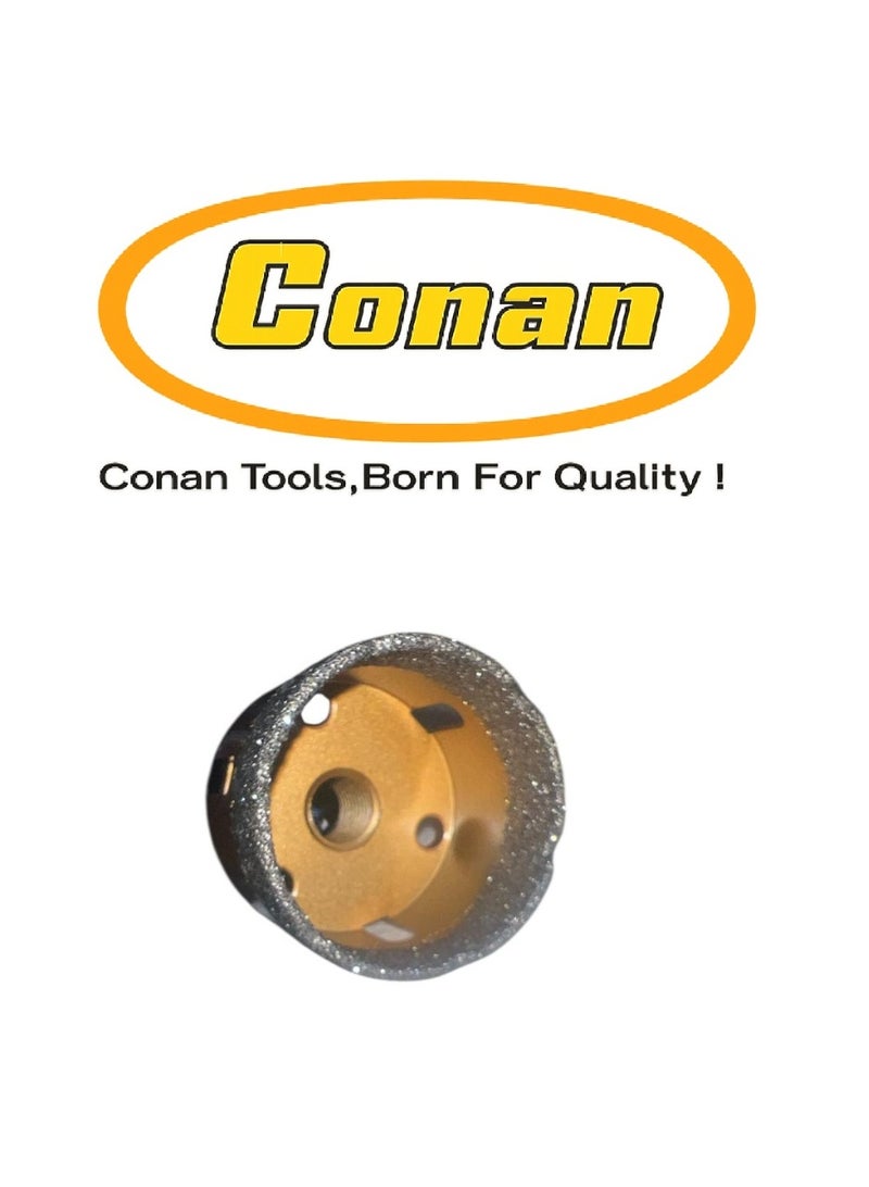 Conan 1 PC Conan Diamond Hole Saw for Drilling Marble, Tile, Granite & Glass – 50mm – Model COBD50 – Length 60mm - Image 3